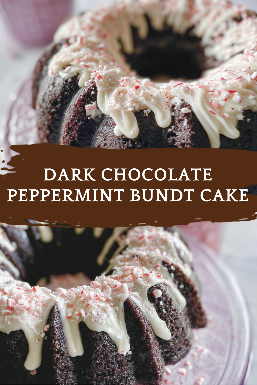 Dark Chocolate Peppermint Bundt Cake