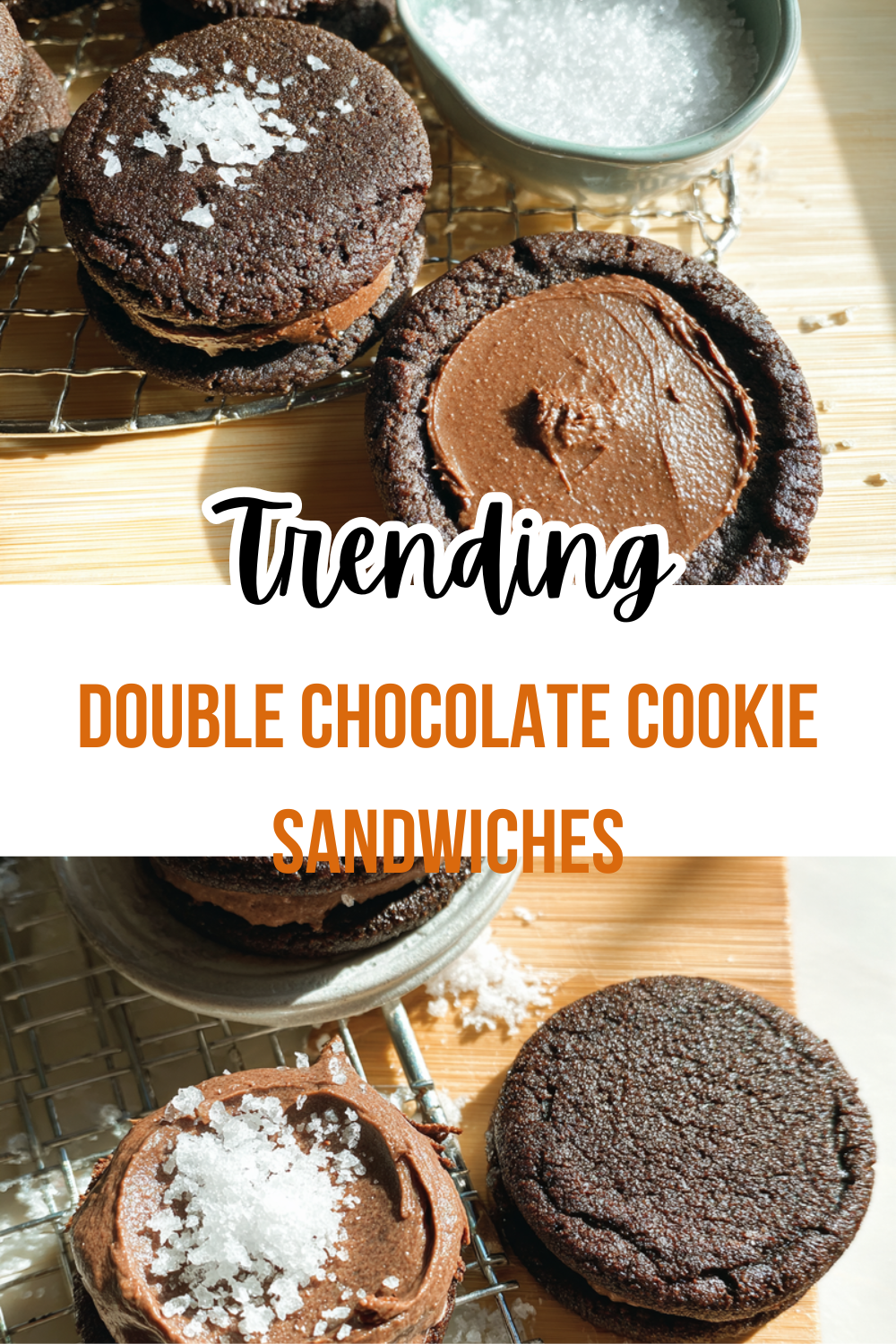 Double Chocolate Cookie Sandwiches
