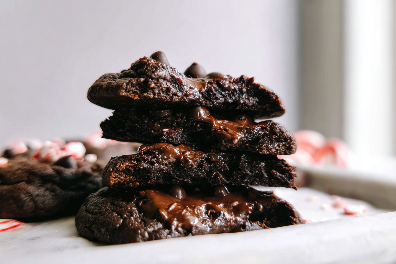 Double Chocolate Peppermint Cookies