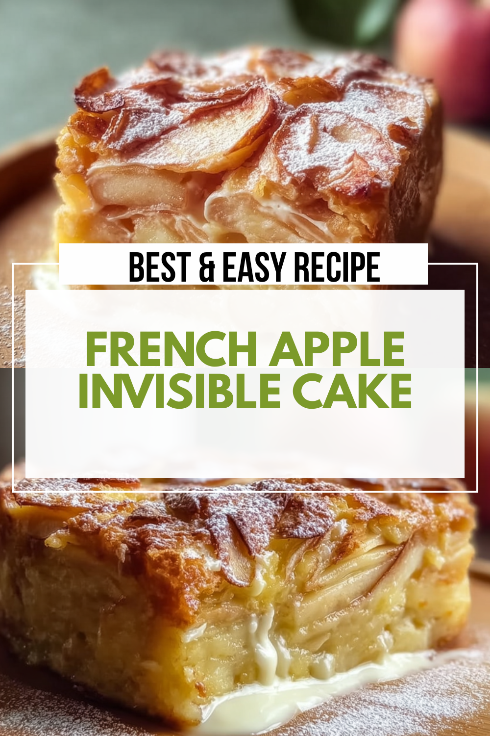 French Apple Invisible Cake