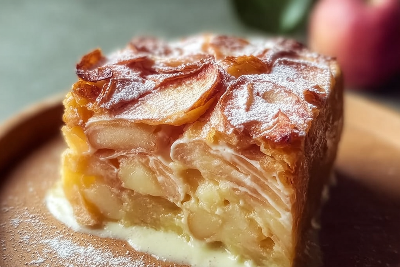 French Apple Invisible Cake