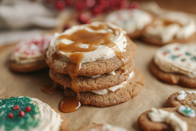 Frosted Caramel Gingerbread Cookies 36.Png
