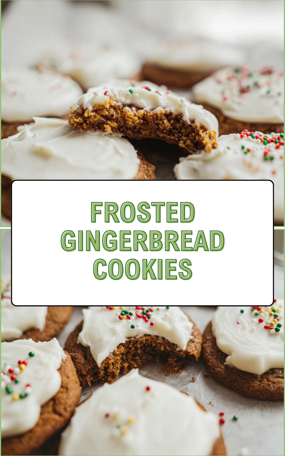 Frosted Gingerbread Cookies