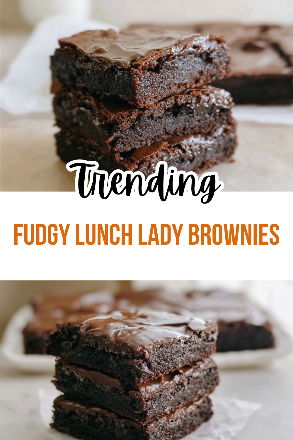 Fudgy Lunch Lady Brownies