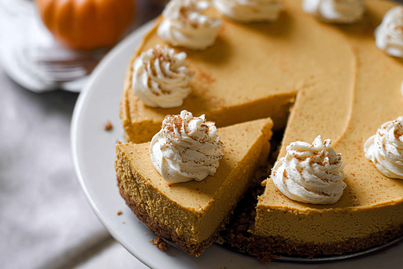 No Bake Pumpkin Cheesecake