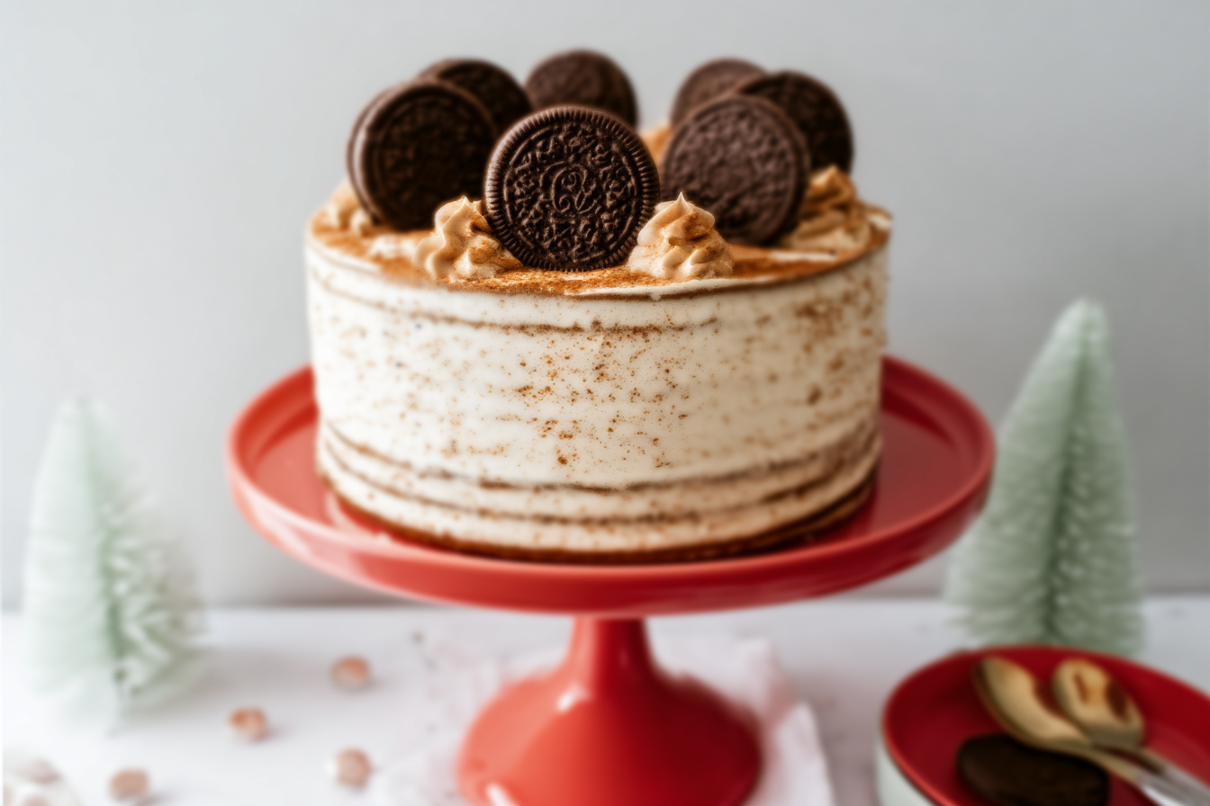 Oreo Gingerbread Cake