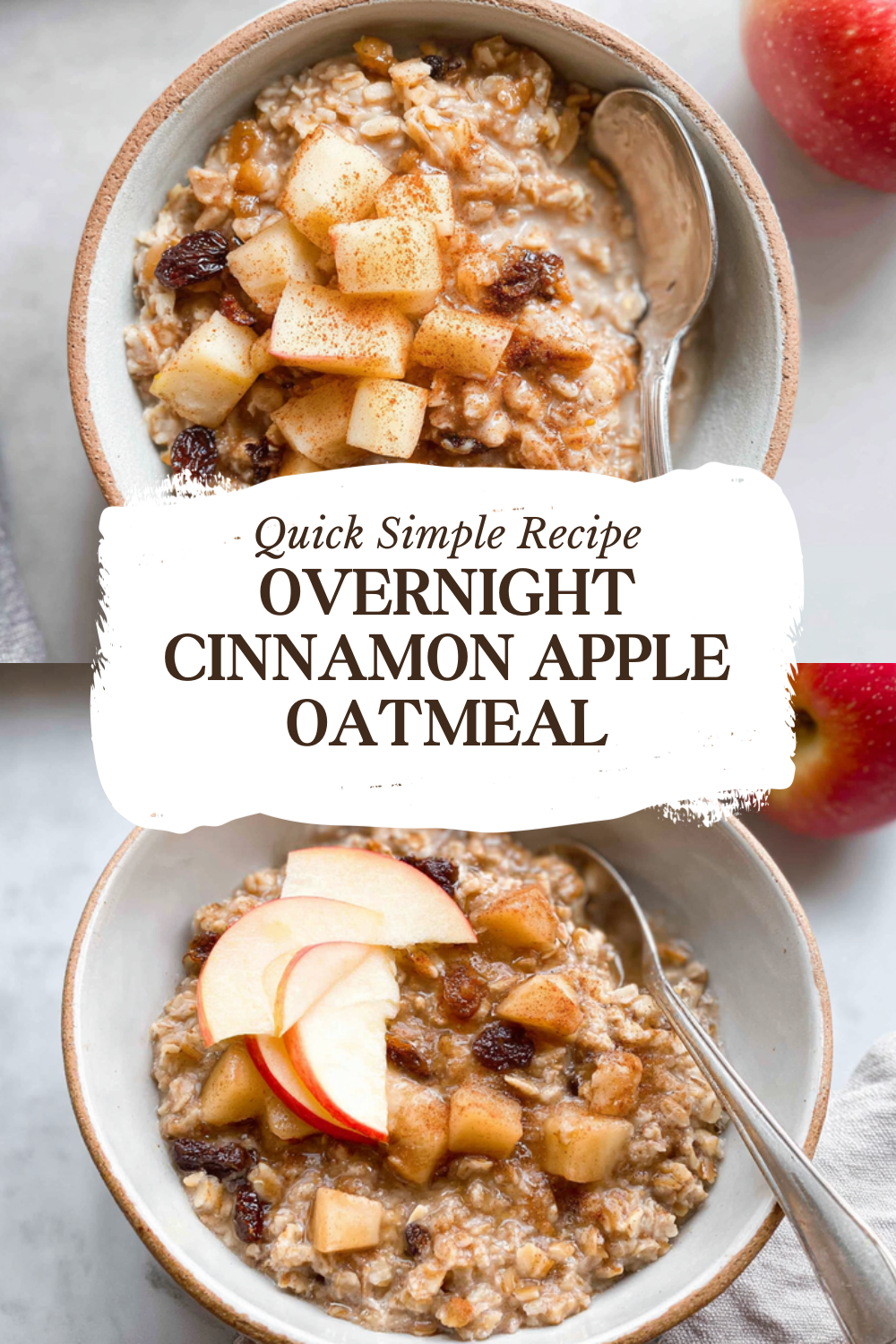 Apple Cinnamon Overnight Oats Recipe For Easy Nourishing Breakfast 7 Overnight Cinnamon Apple Oatmeal