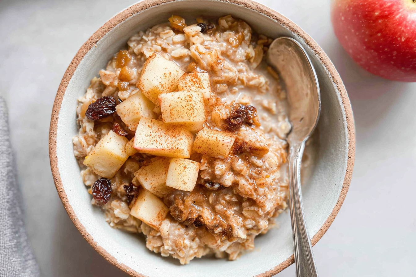 Apple Cinnamon Overnight Oats Recipe For Easy Nourishing Breakfast 6 Overnight Cinnamon Apple Oatmeal