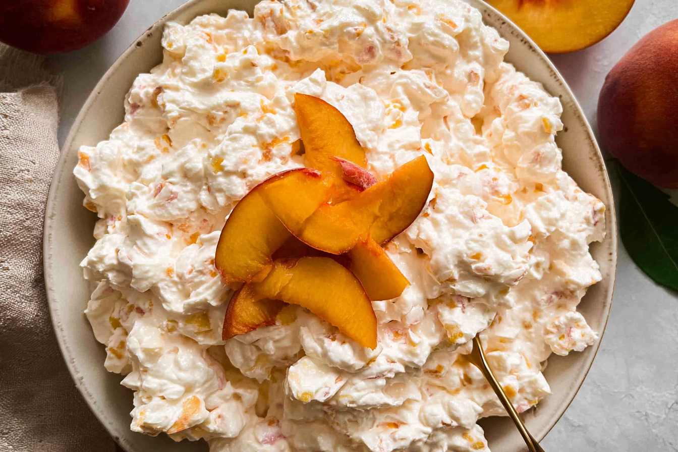 Peach Fluff Salad