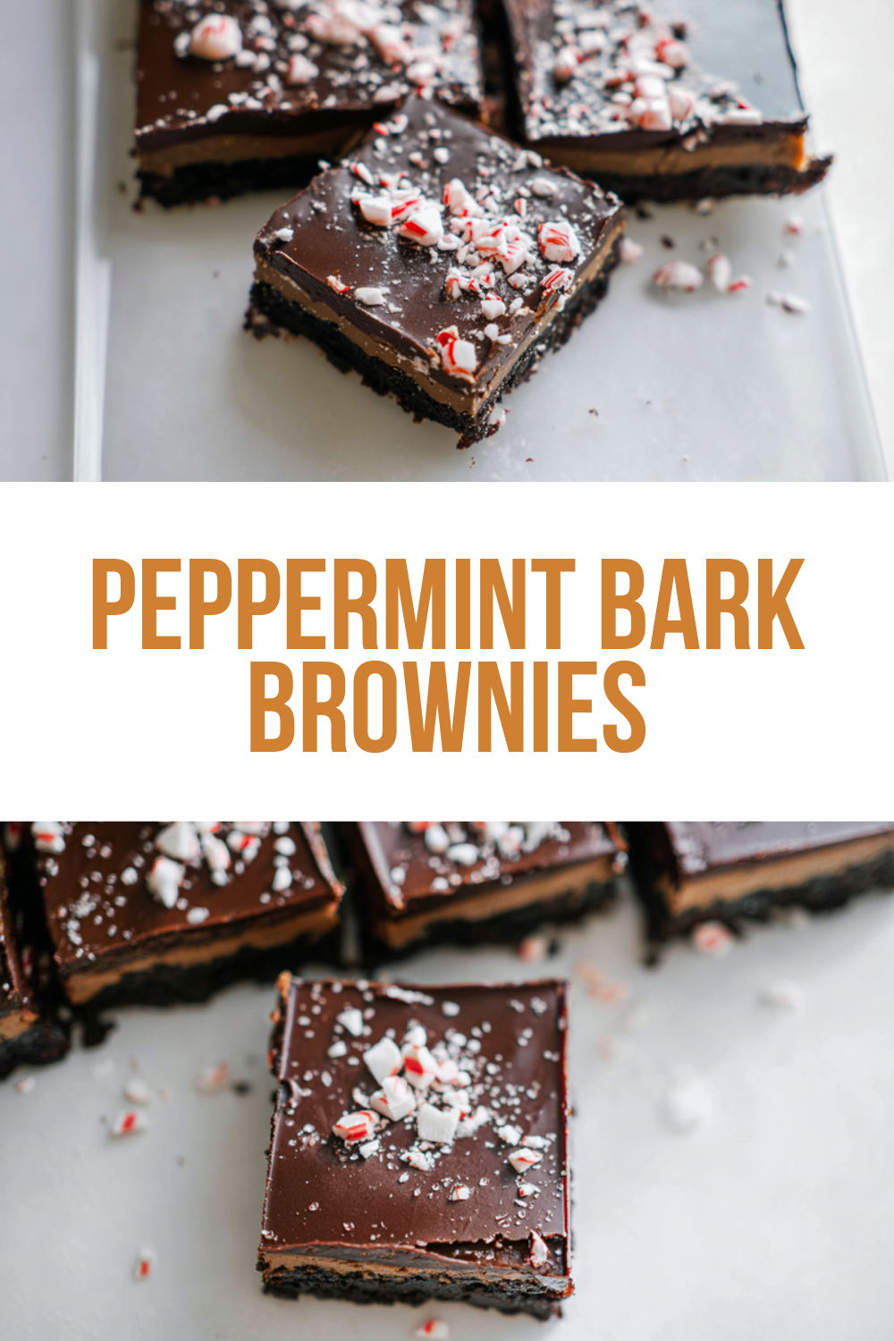 Peppermint Bark Brownies