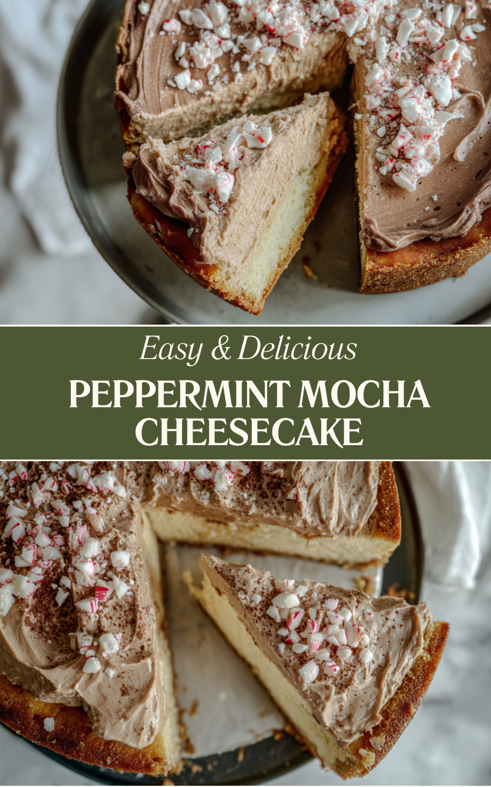 Peppermint Mocha Cheesecake