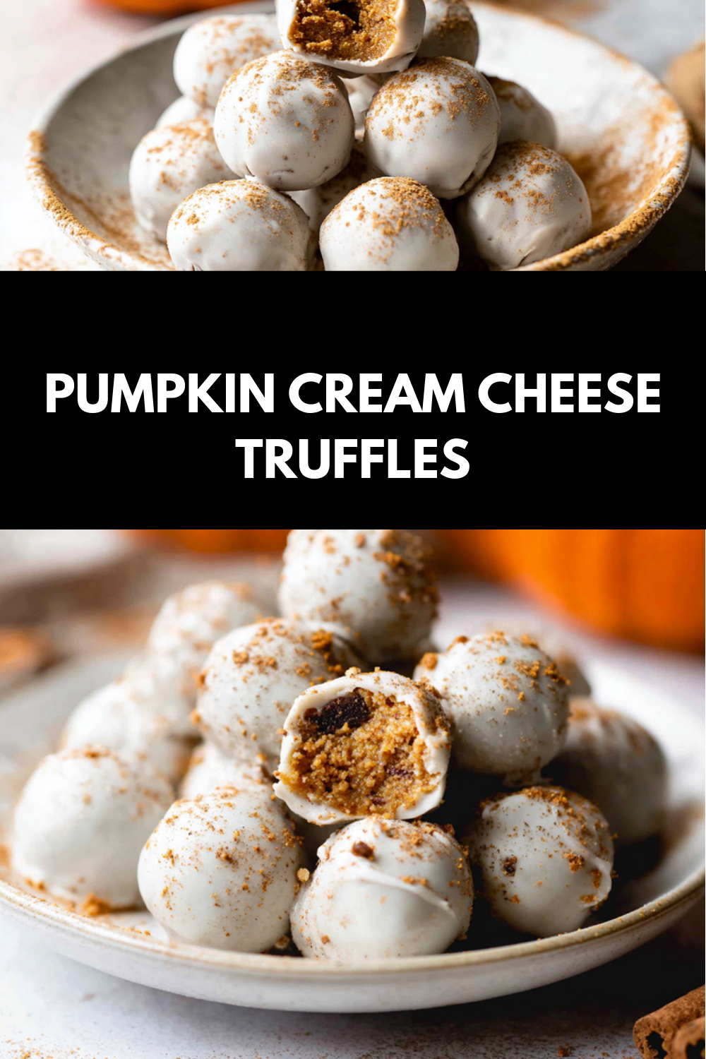 Pumpkin Cream Cheese Truffles