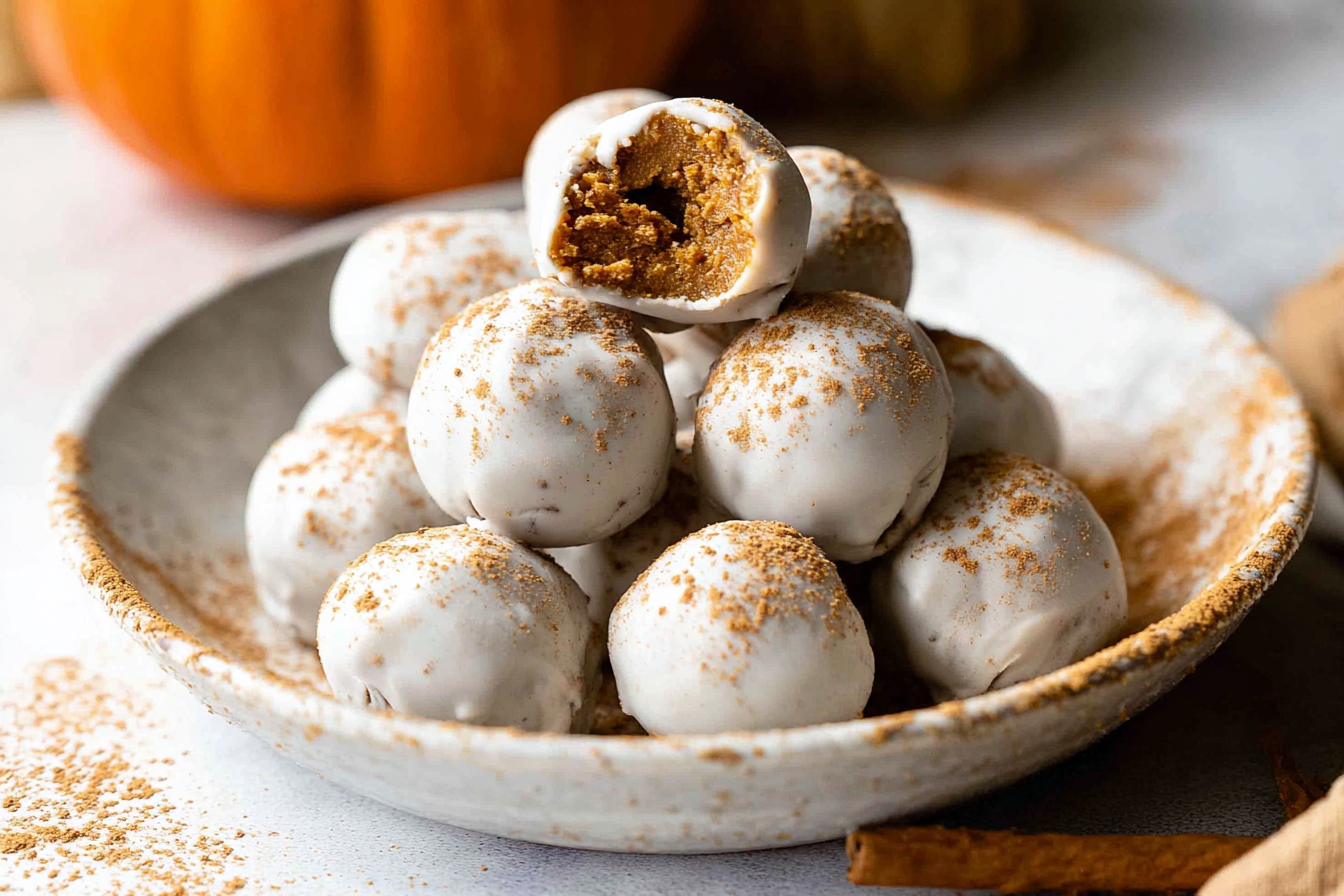Pumpkin Cream Cheese Truffles