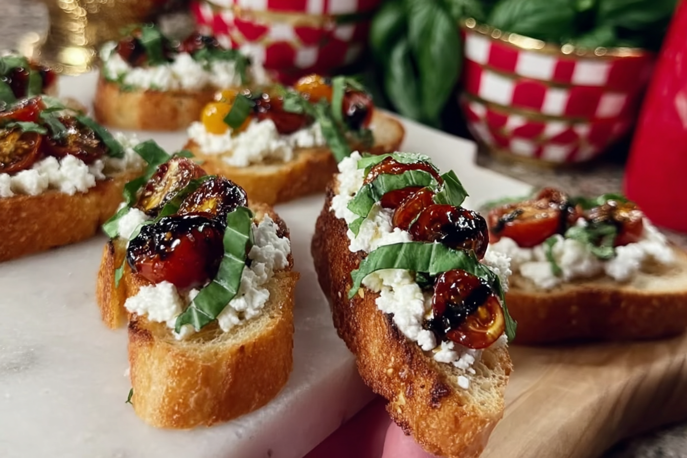 Whipped Ricotta Crostini Recipe For An Easy Crowd-Pleasing Appetizer 6 Ricotta Crostini