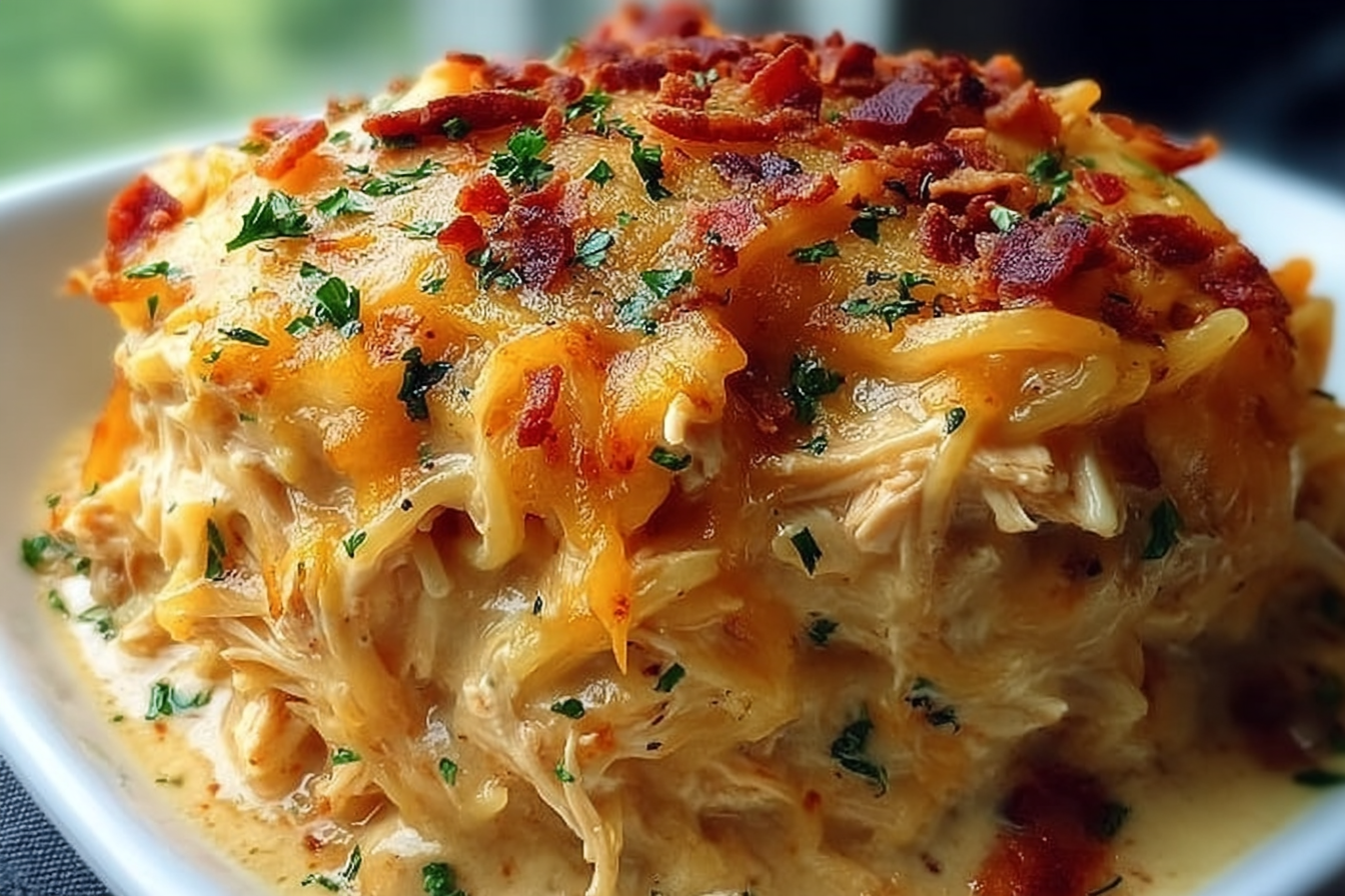Spicy Southern Cheesy Chicken Spaghetti Casserole