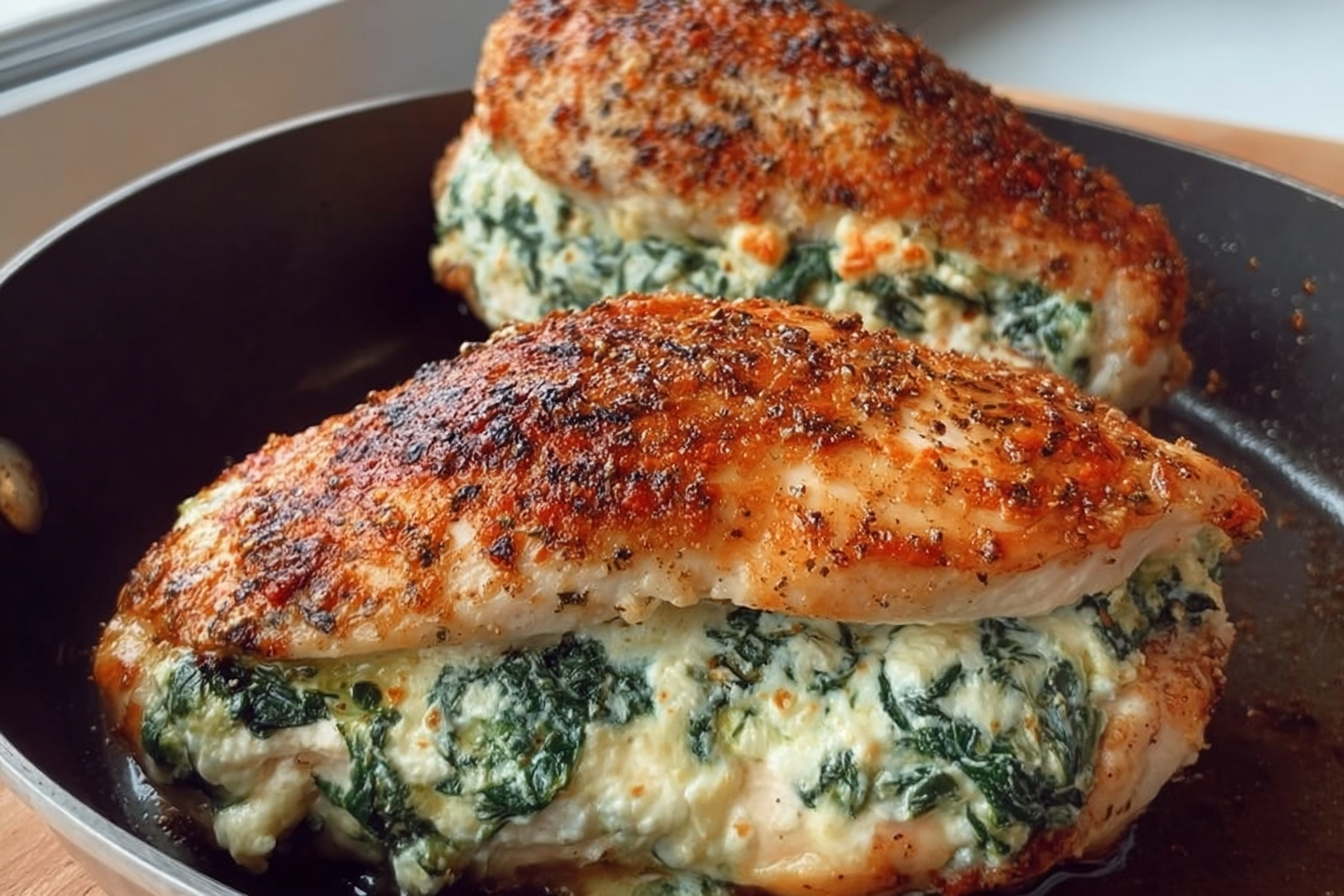 Spinach Feta Stuffed Chicken
