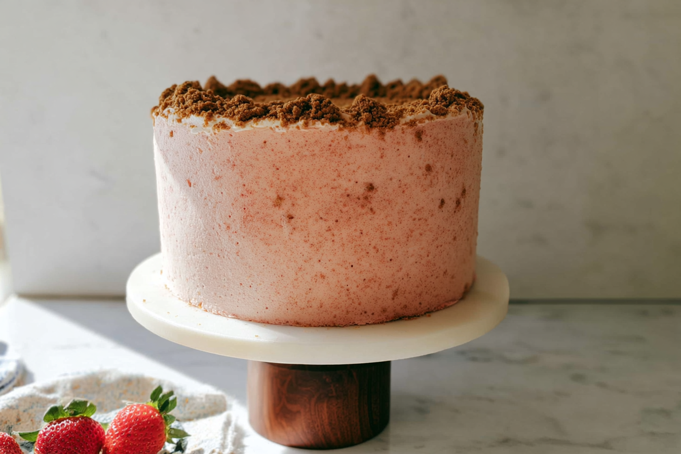 Strawberry Biscoff Cake