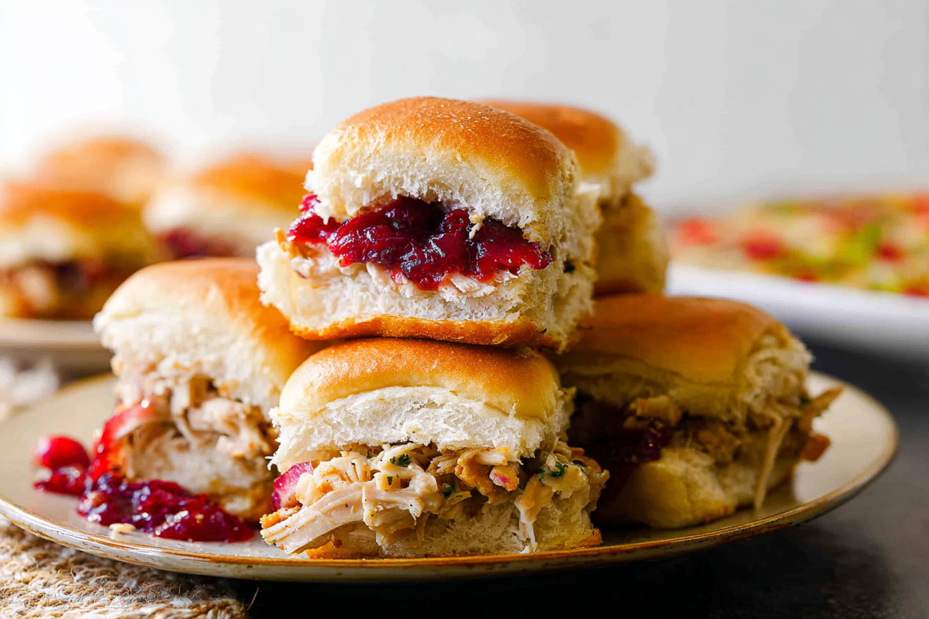 Turkey Cranberry Sliders: Perfect Party Bites Everyone Loves 6 Turkey Cranberry Sliders