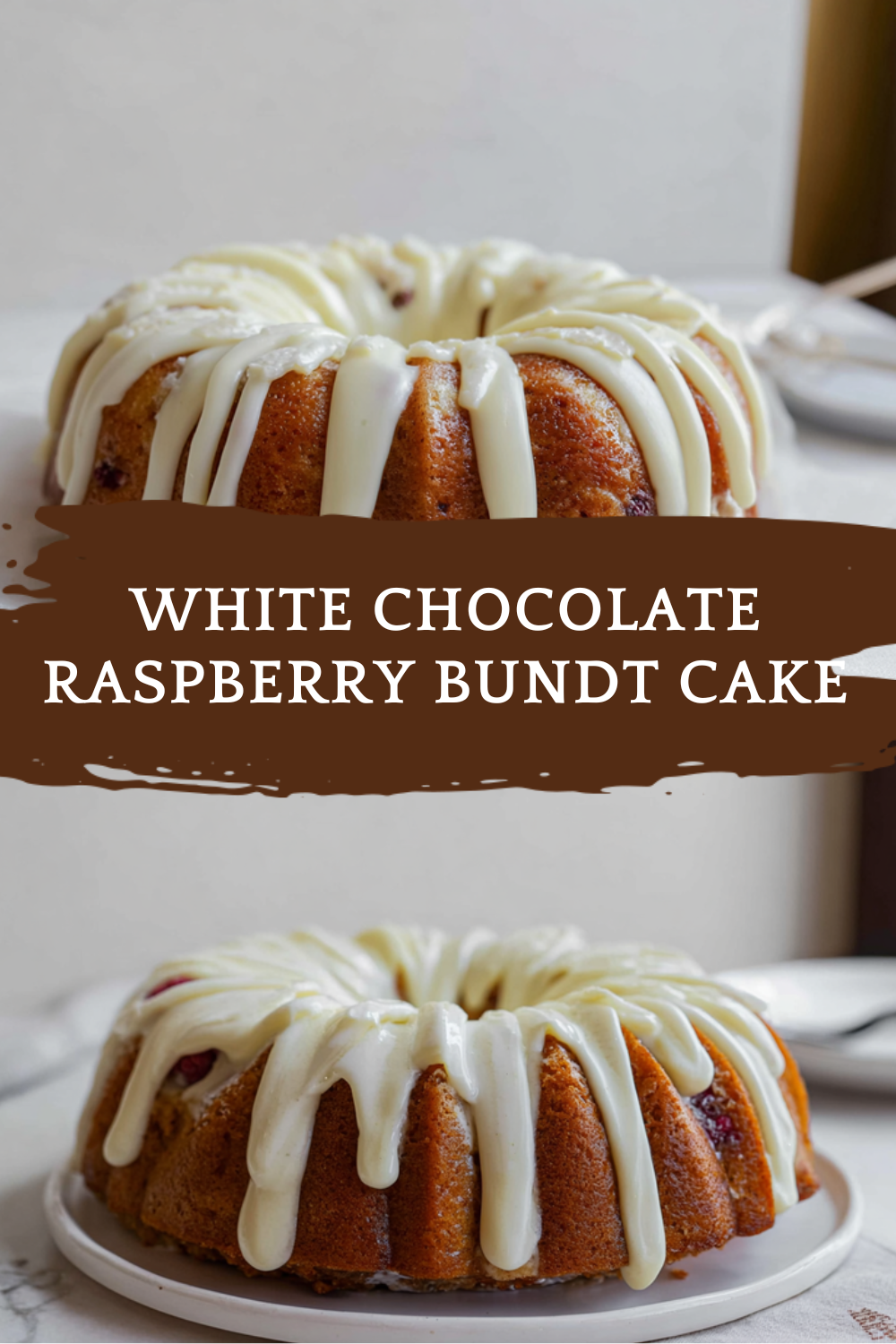 White Chocolate Raspberry Bundt Cake
