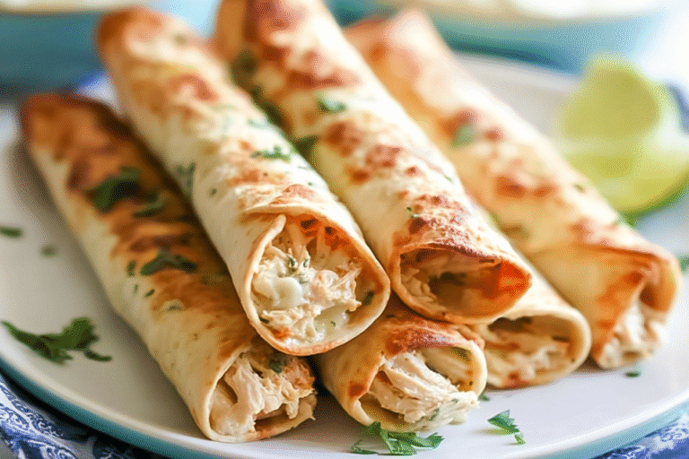 Baked Creamy Chicken Taquitos 99.Png