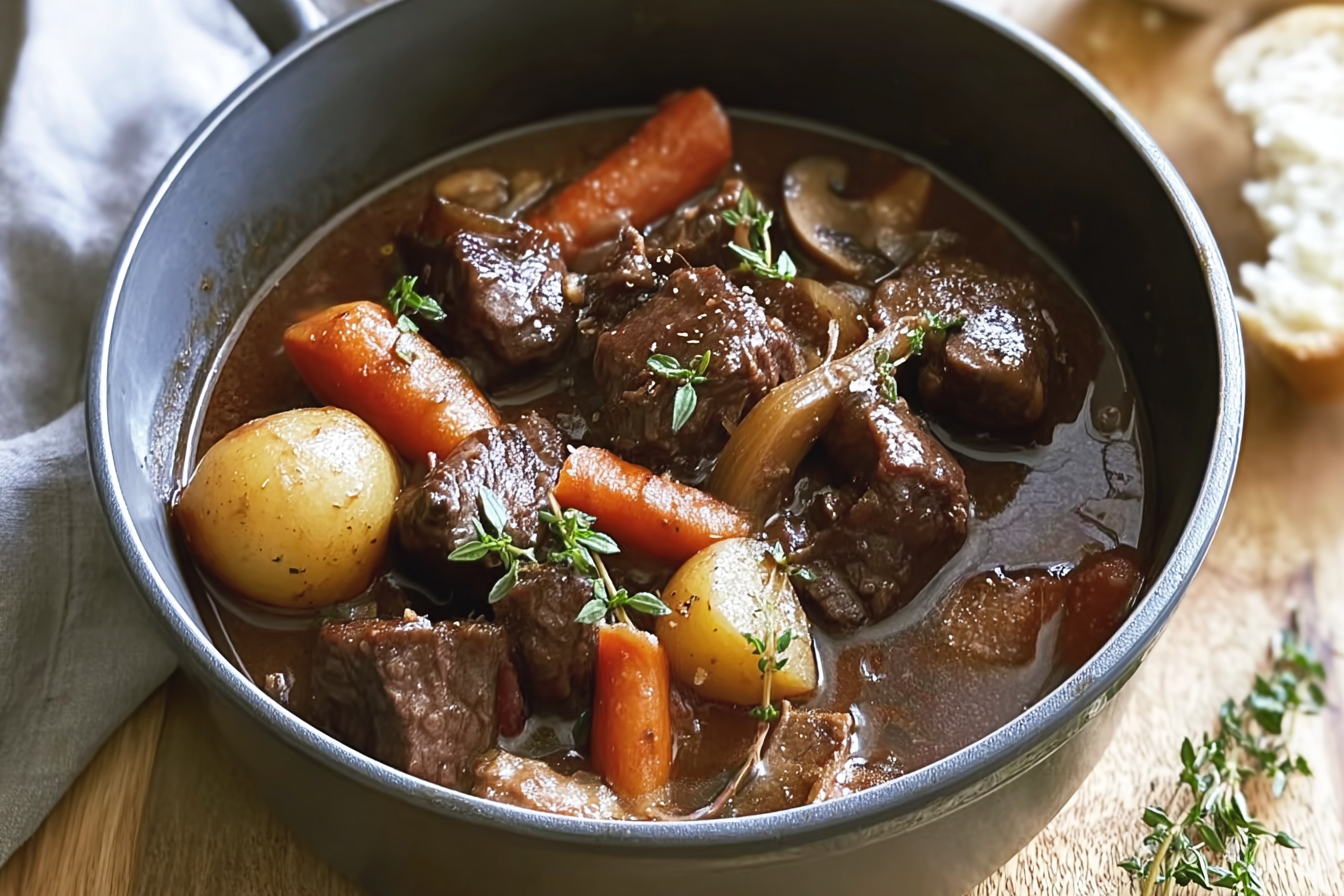 Beef Bourguignon Recipe With Rich Flavor And Tender Meat 6 Beef Bourguignon