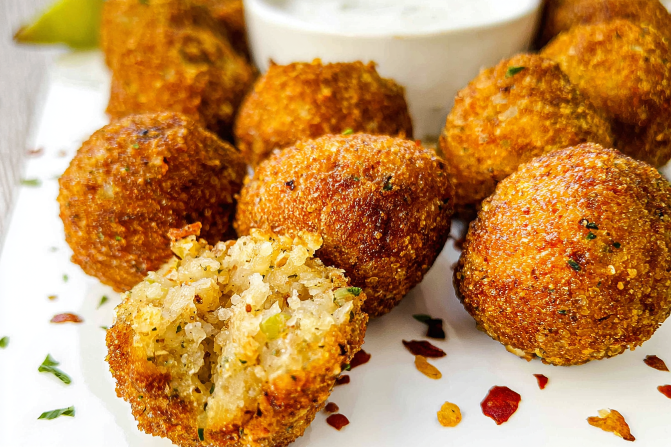 Deep Fried Boudin Balls Recipe Crispy Cajun Snack Idea 6 Boudin Balls