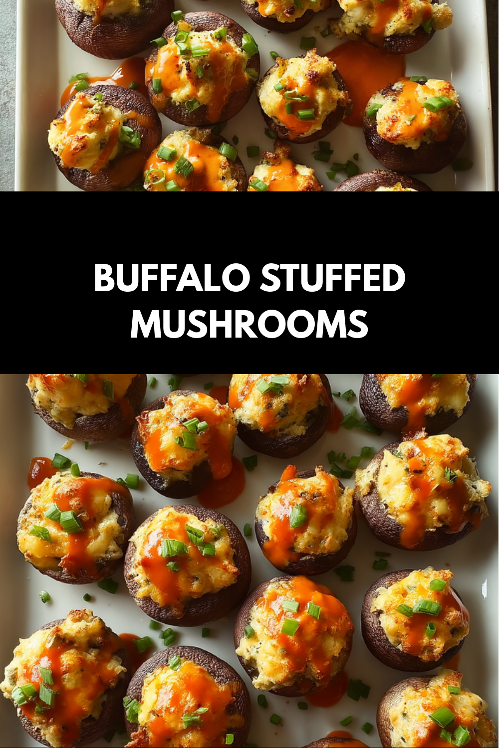 Buffalo Chicken Stuffed Mushrooms With Creamy Spicy Filling 7 Buffalo Stuffed Mushrooms