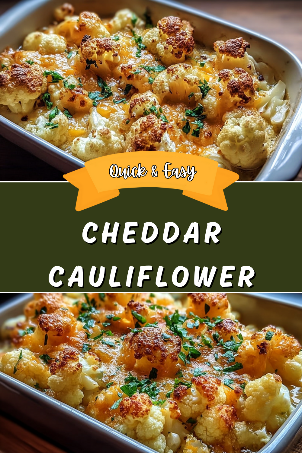 Roasted Cauliflower With Cheddar Garlic Cheese Recipe 7 Cheddar Cauliflower