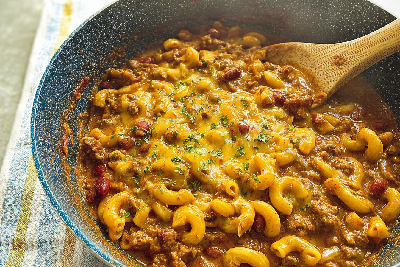 One Pot Chili Mac Cheese Recipe For A Hearty Comfort Meal 6 Chili Mac