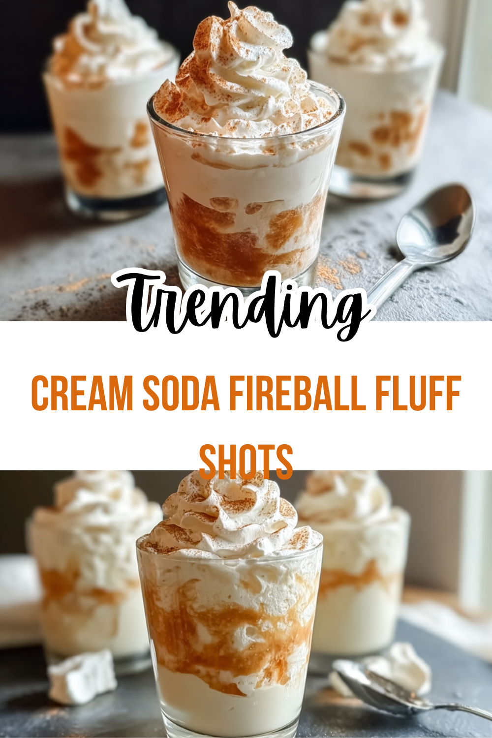 Cream Soda Fireball Fluff Shots