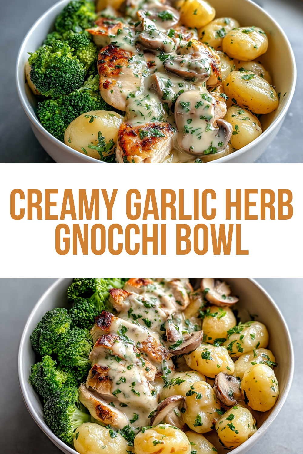 Herb Gnocchi With Creamy Garlic Sauce Recipe 7 Creamy Garlic Herb Gnocchi Bowl