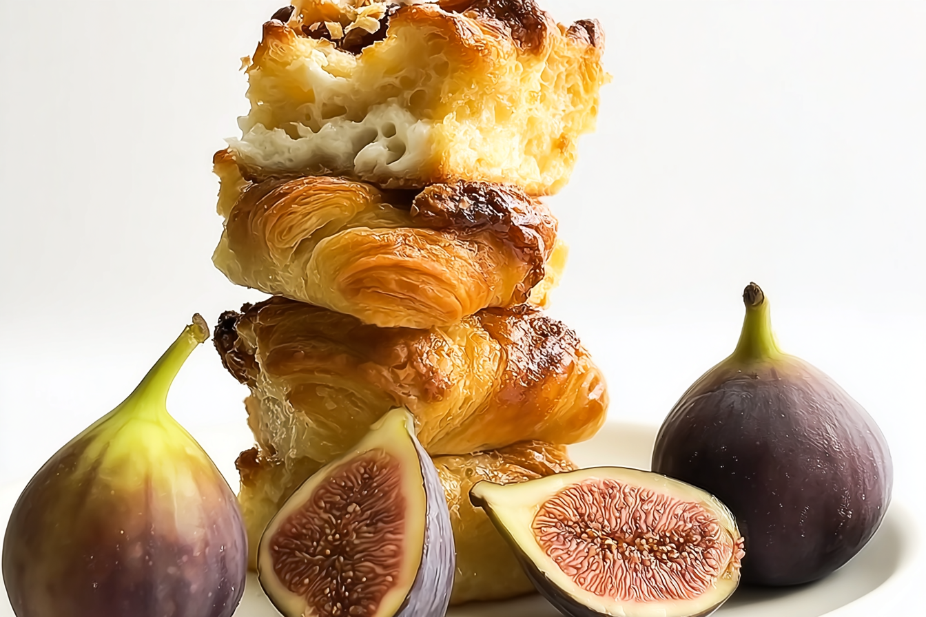 Croissant Fig Ricotta Bread Pudding