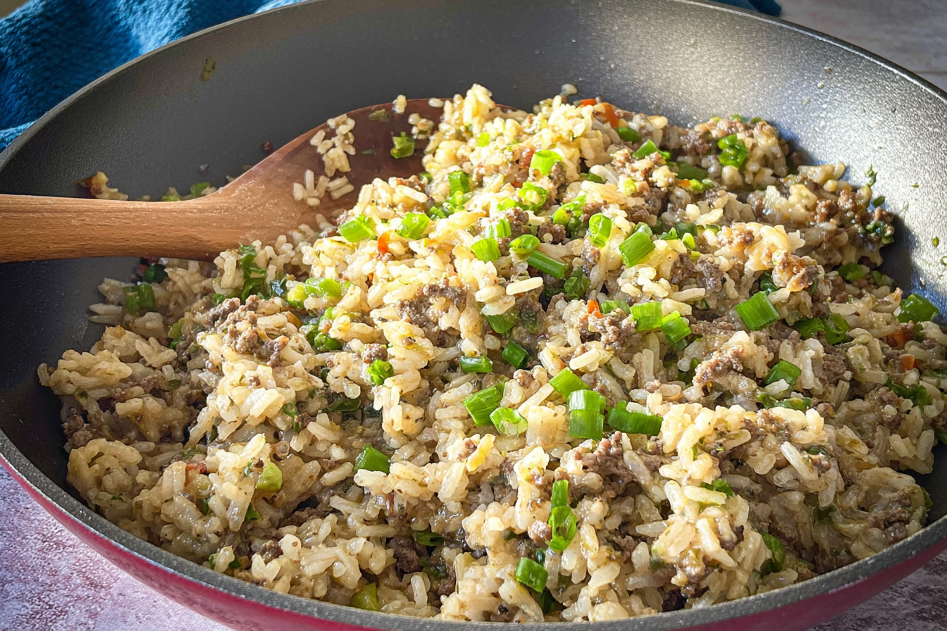 Louisiana Dirty Rice Recipe With Traditional Cajun Flavors And Ingredients 6 Dirty Rice