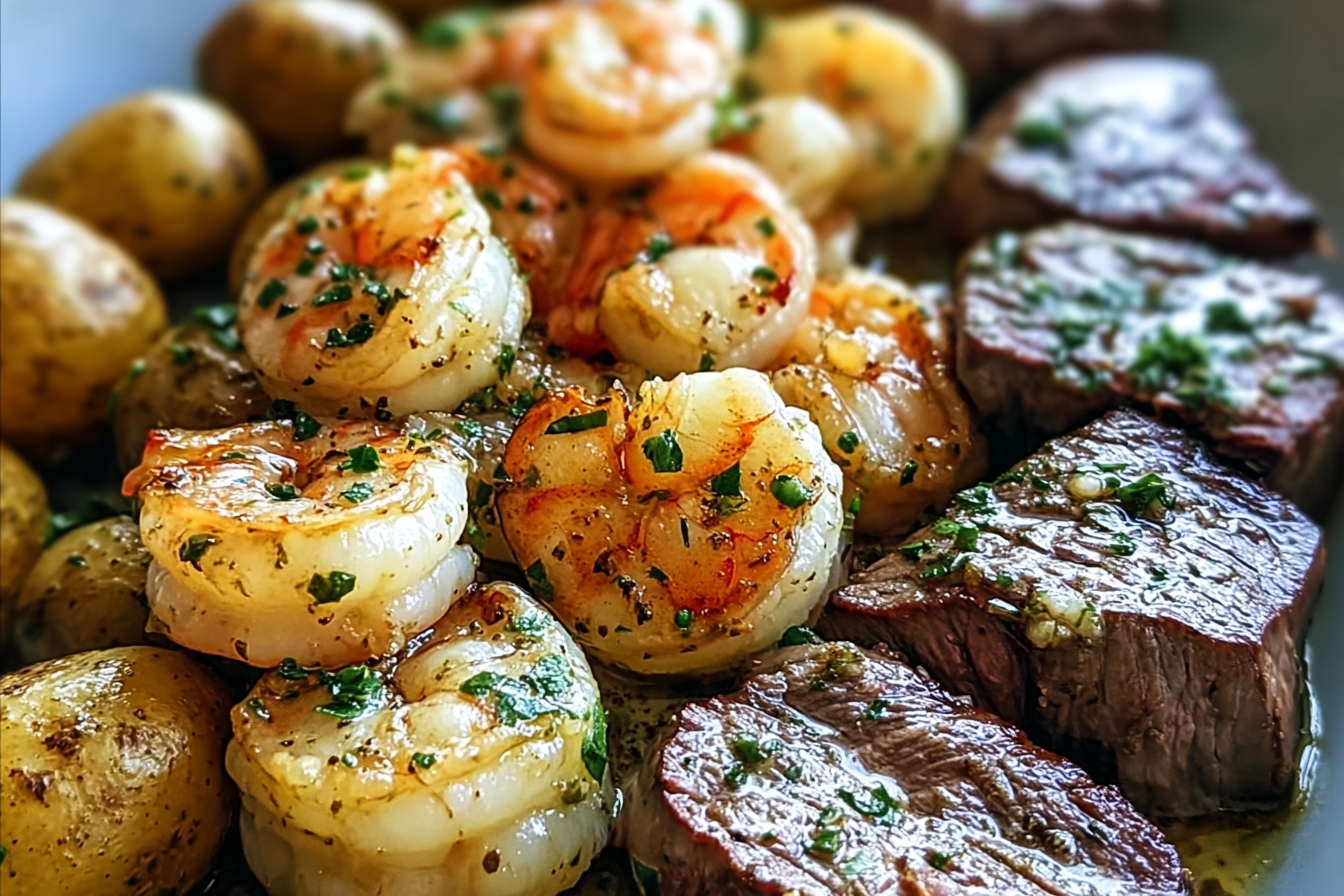 Garlic Butter Steak Bites With Shrimp For Quick Surf And Turf 6 Garlic Butter Shrimp Steak Bites