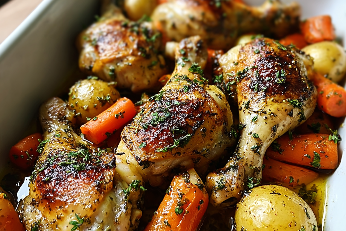 Baked Chicken Drumsticks With Garlic Herbs And Crispy Skin Recipe 6 Garlic Herb Chicken Drumsticks