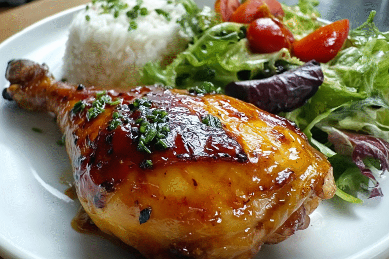 Glazed Roast Chicken Leg 25.Png