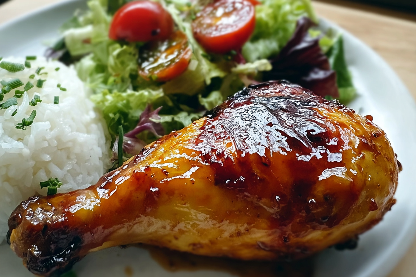 Glazed Roast Chicken Leg