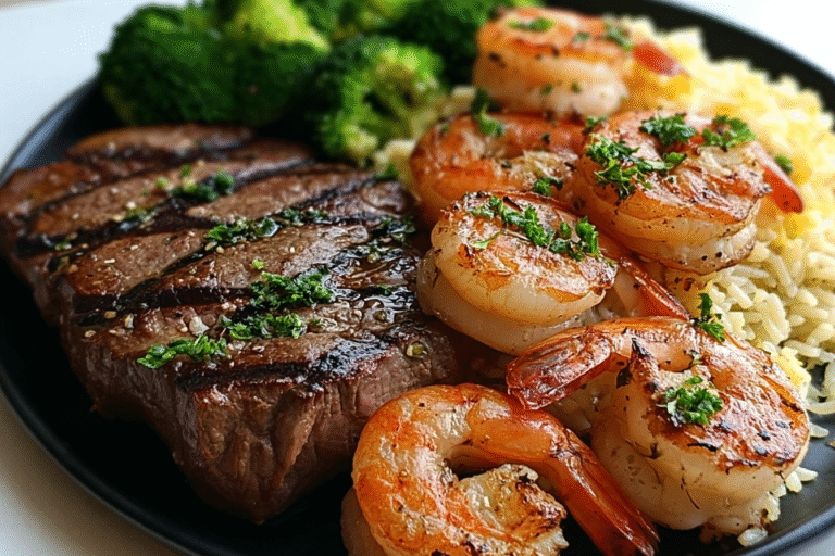 Grilled Steak And Shrimp 89.Png