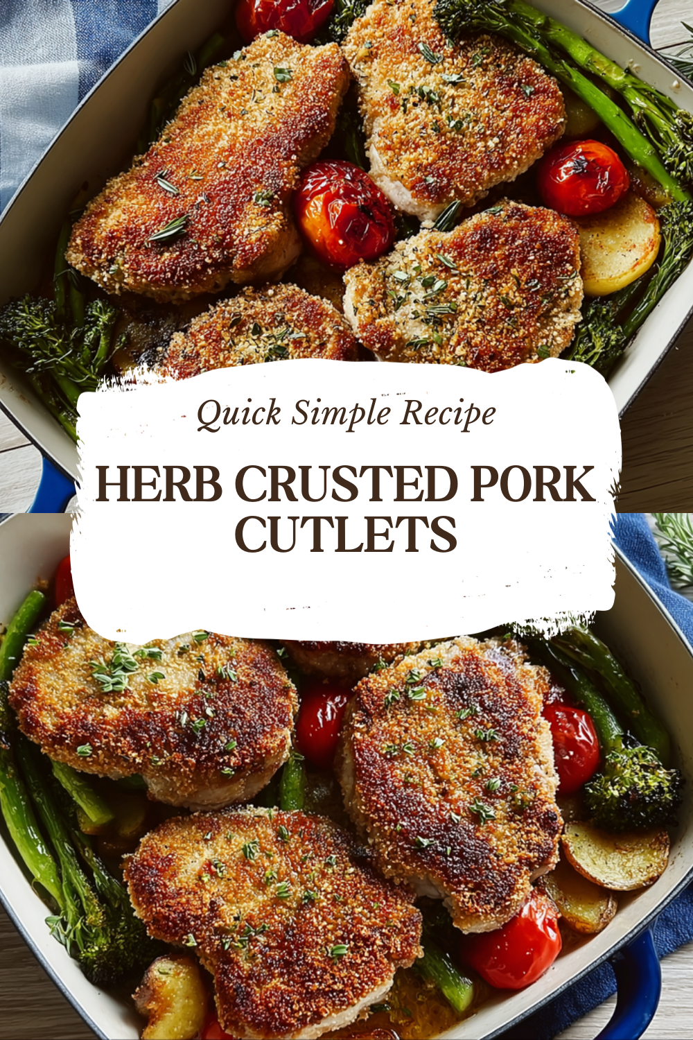 Herb Crusted Pork Cutlets