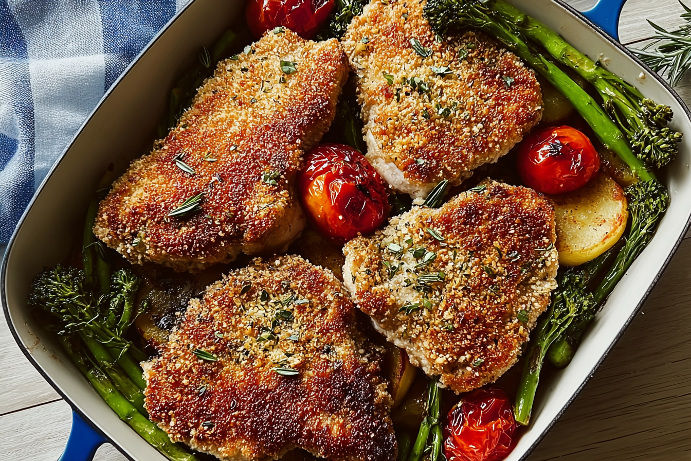 Herb Crusted Pork Cutlets