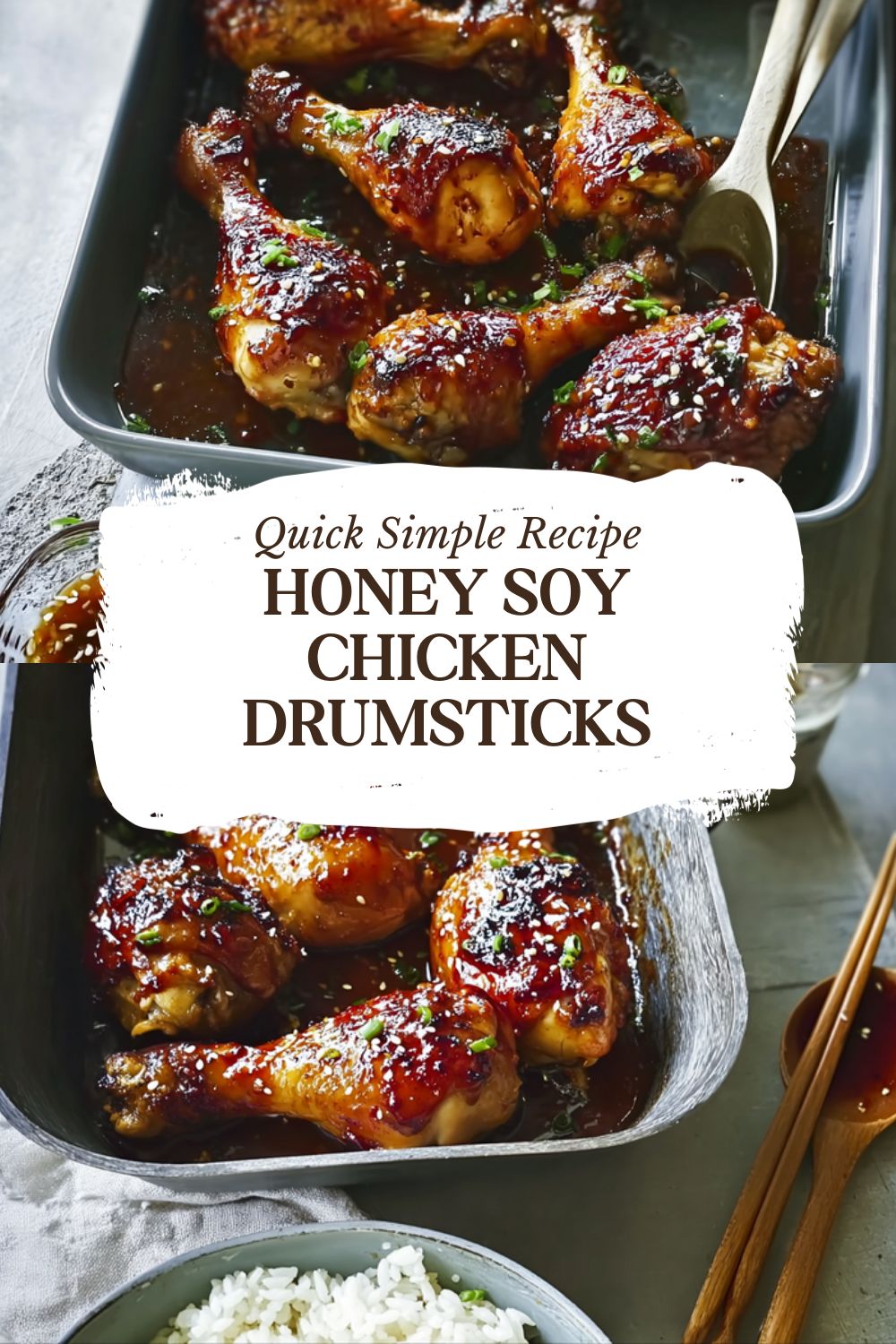 Honey Soy Chicken Drumsticks Baked Easy In The Oven 7 Honey Soy Chicken Drumsticks