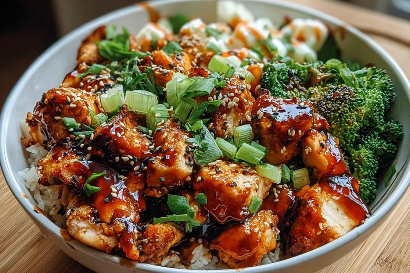 Hot Honey Chicken Bowls With Sweet And Spicy Flavors 6 Hot Honey Chicken Bowl