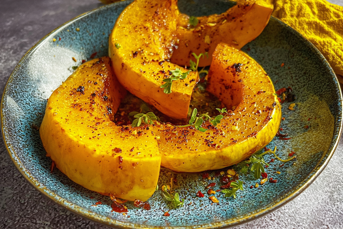 Hot Honey Roasted Pumpkin