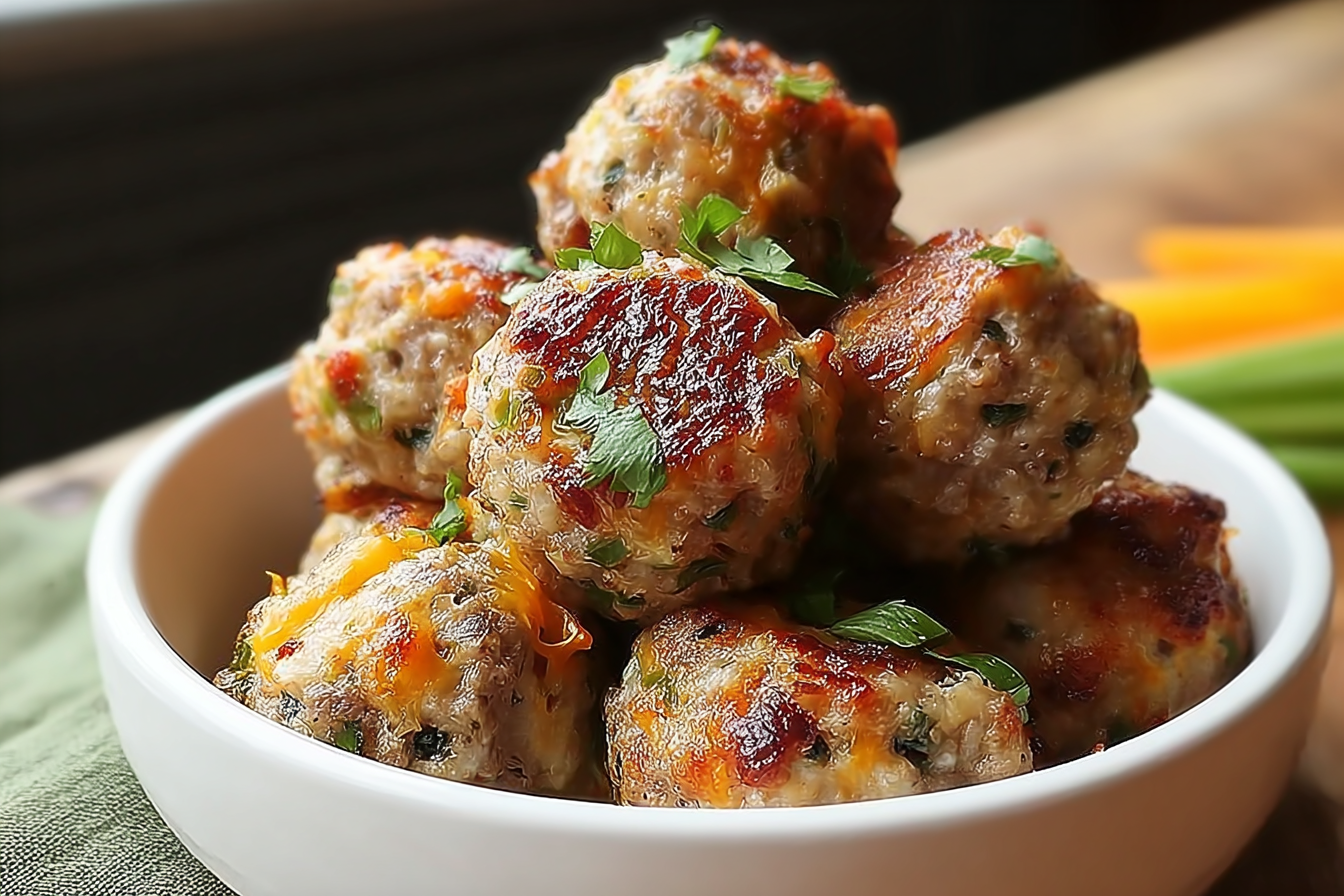 Jalapeno Popper Sausage Balls Recipe With Creamy Cheese And Spicy Kick 6 Jalapeno Popper Sausage Balls