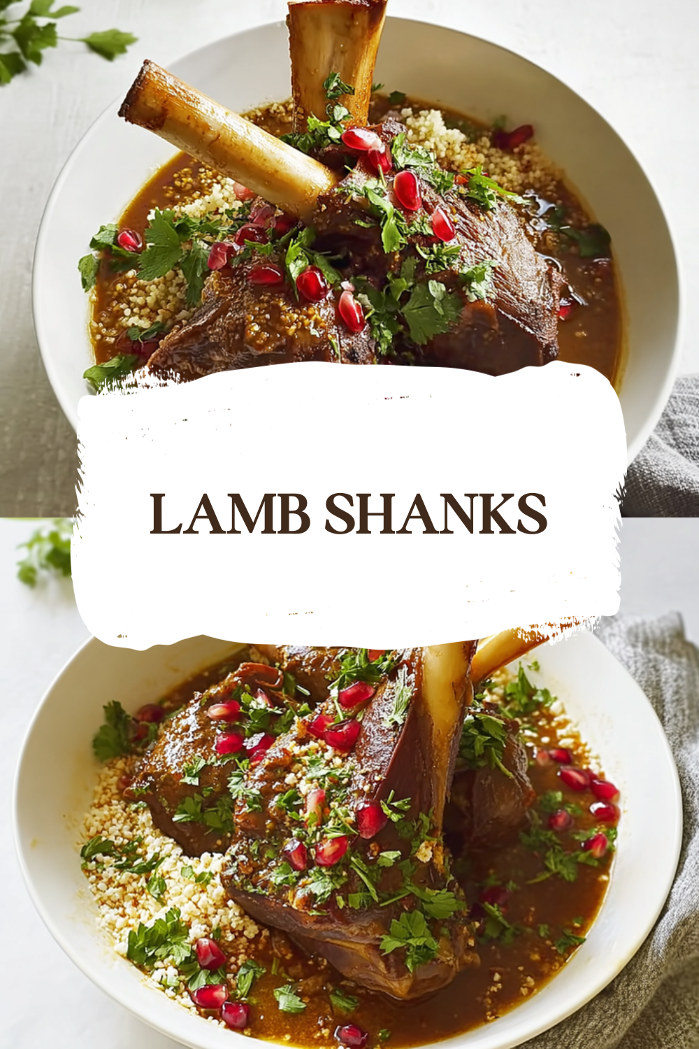 Lamb Shanks In Rich Red Wine Sauce With Herbs Recipe 7 Lamb Shanks