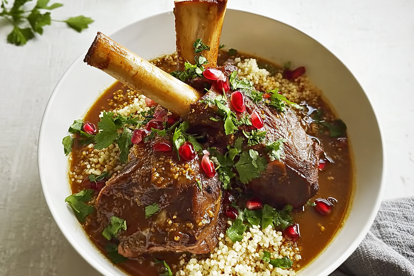 Lamb Shanks In Rich Red Wine Sauce With Herbs Recipe 6 Lamb Shanks