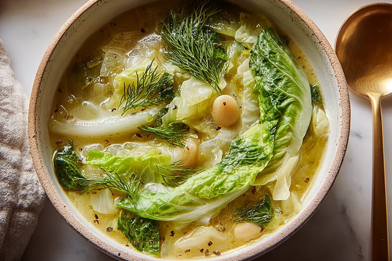 Lemon Dill Cabbage Soup