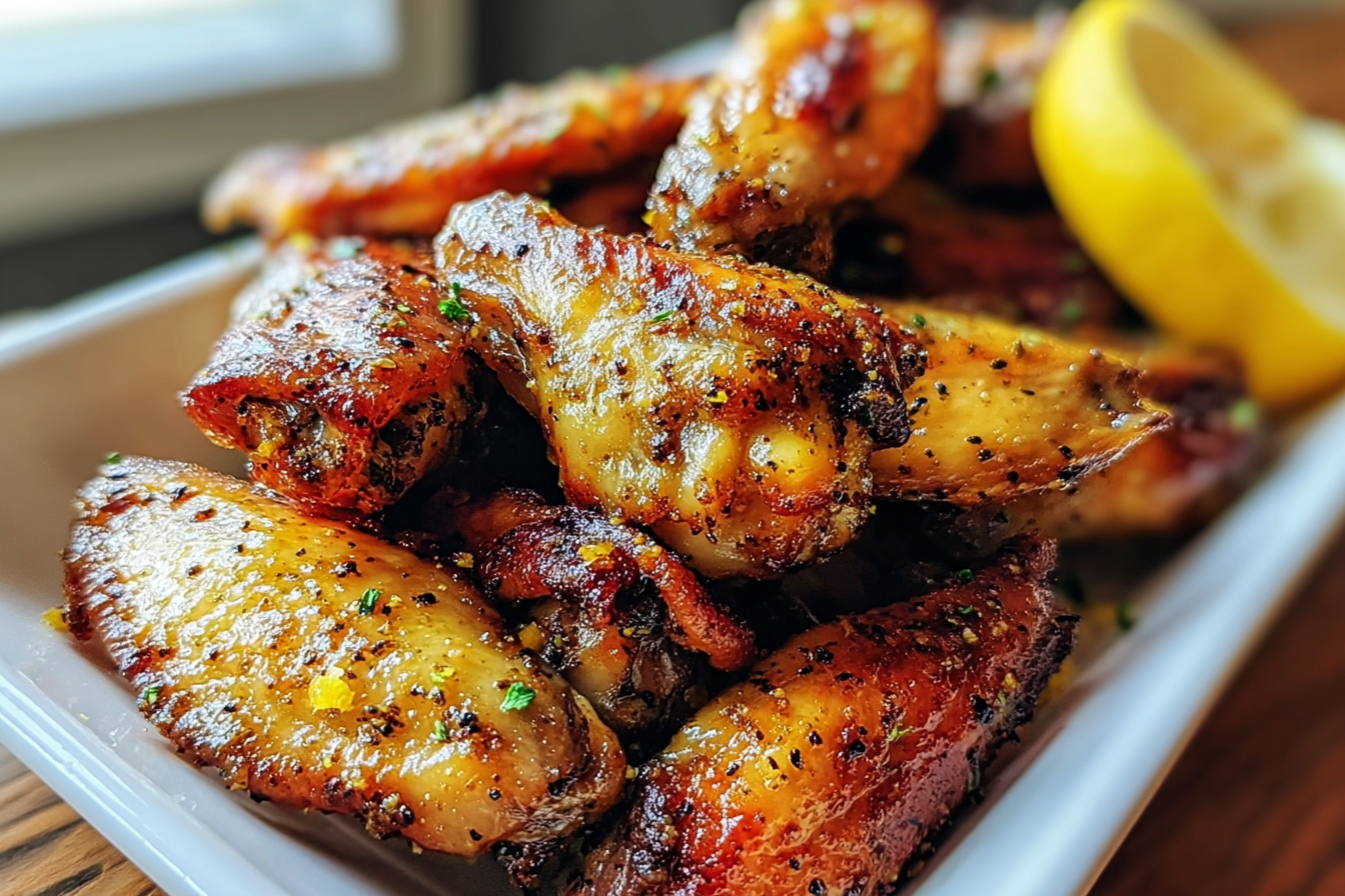 Lemon Pepper Wings Recipe With Crispy Skin And Zesty Flavor 6 Lemon Pepper Chicken Wings