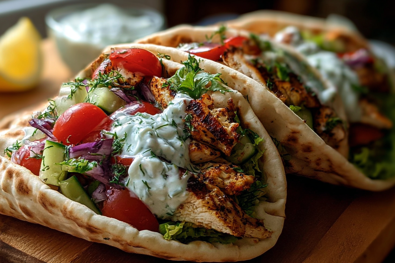 Mediterranean Chicken Gyros