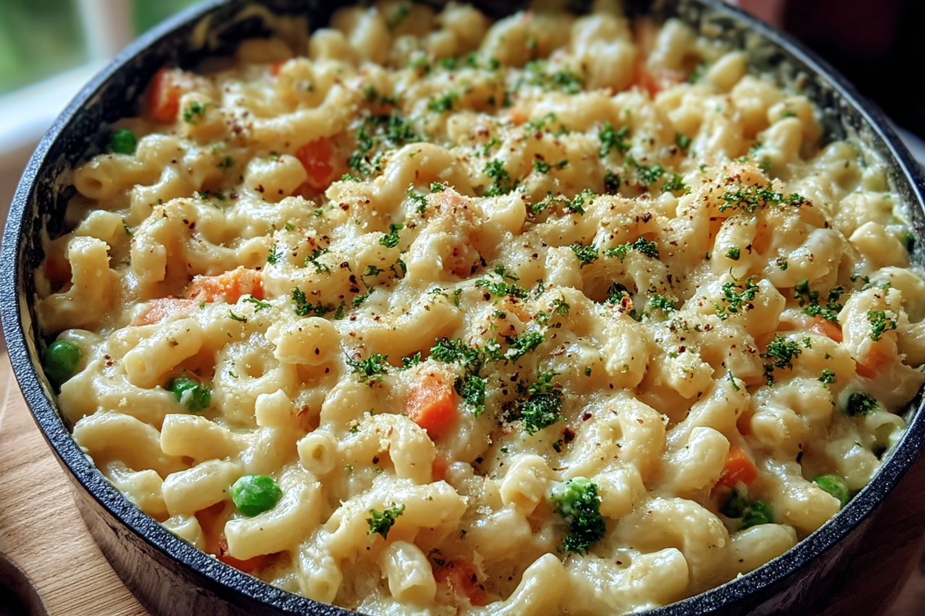 One Pot Veggie Mac And Cheese